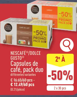 Offre: NESCAFÉ®/DOLCE GUSTO® Capsules de café, pack 