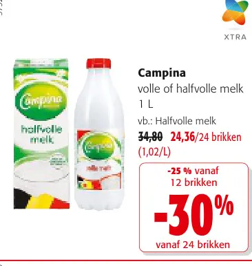 Promotie: volle of halfvolle melk