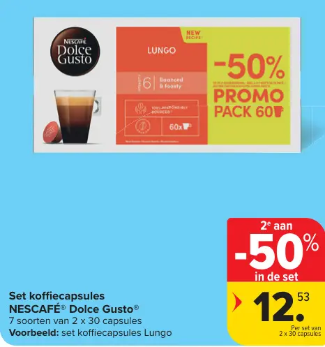 Promotie: Set koffiecapsules