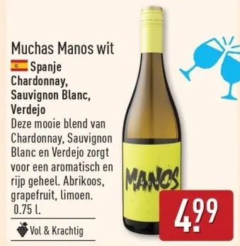 Aanbieding: Muchas Manos wit