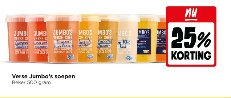 Aanbieding: Verse Jumbo's soepen