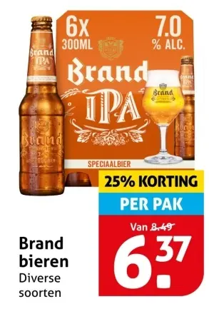 Aanbieding: Brand bieren