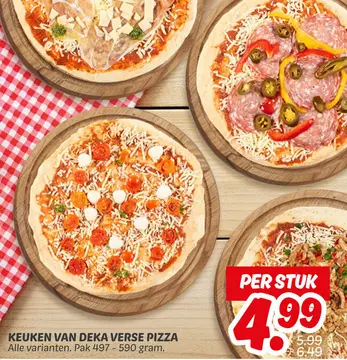 Aanbieding: Keuken van Deka verse pizza