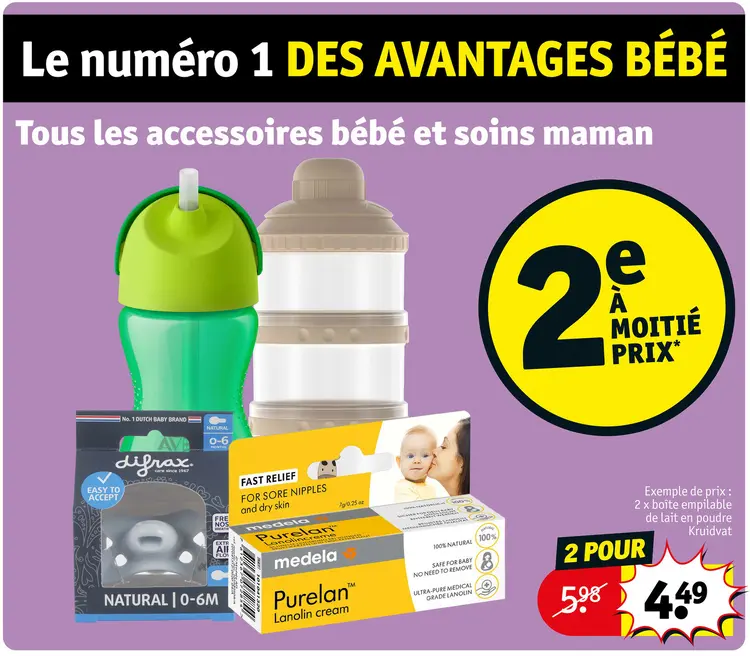 Offre: Accessoires bébé et soins maman