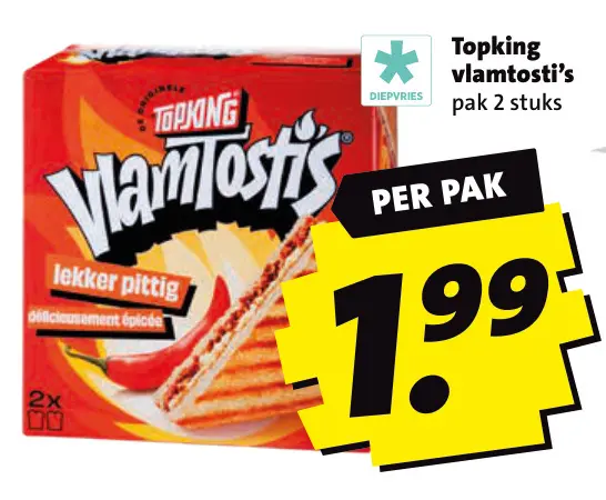 Aanbieding: vlamtosti's