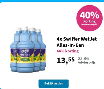 Aanbieding: Swiffer WetJet Alles-In-Een