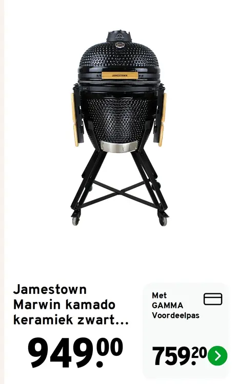 Aanbieding: Marwin kamado keramiek zwart...