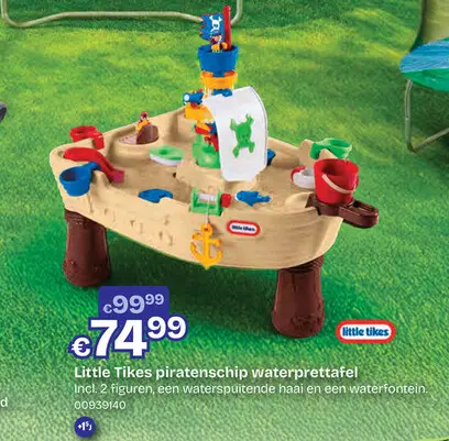 Aanbieding: Little Tikes piratenschip waterprettafel