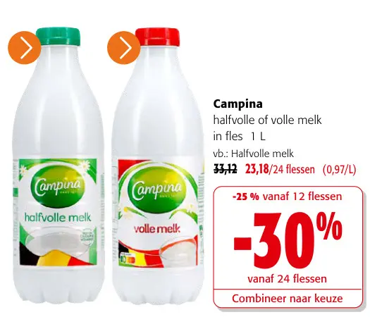 Promotie: halfvolle of volle melk