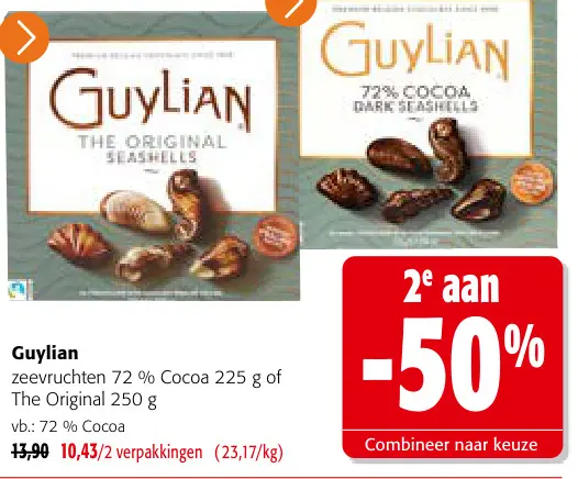 Promotie: Guylian The Original Seashells