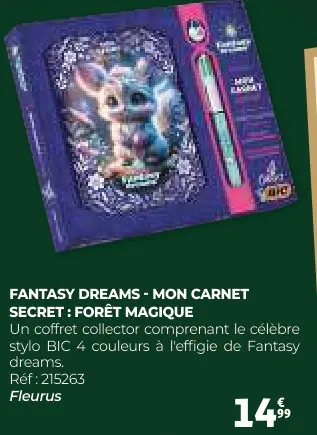 Offre: Fantasy dreams - mon carnet secret : forêt ma