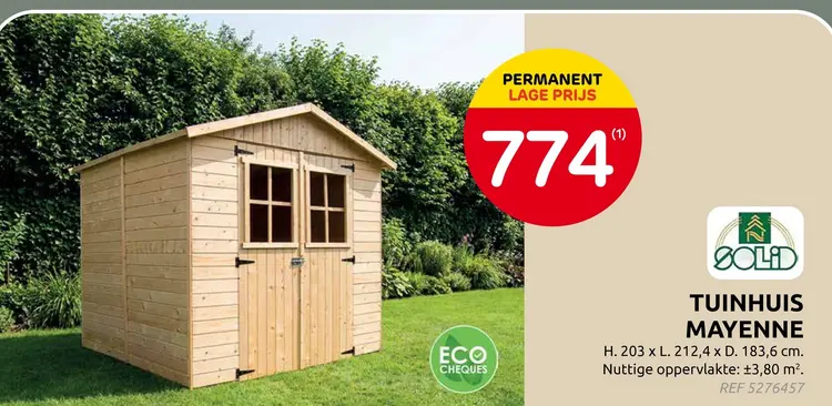 Promotie: Tuinhuis mayenne