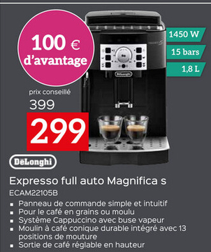 Offre: Expresso full auto Magnifica s ECAM22105B