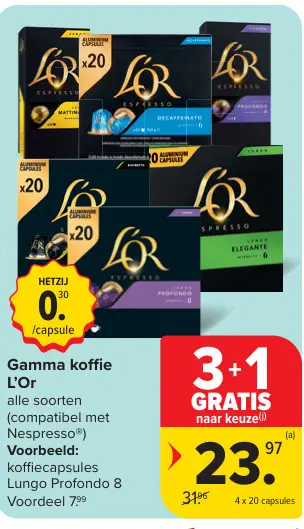 Aanbieding: koffie L'Or