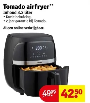 Aanbieding: Tomado airfryer