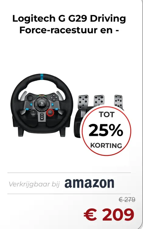 Aanbieding: G G29 Driving Force-racestuur
