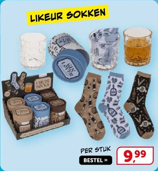 Aanbieding: Likeur sokken