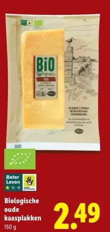 Aanbieding: Biologische oude kaasplakken