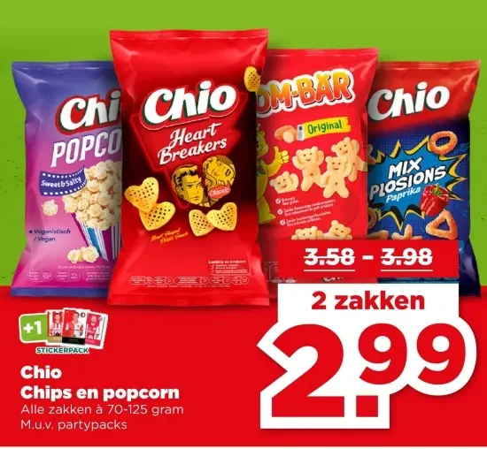 Aanbieding: Chips en popcorn