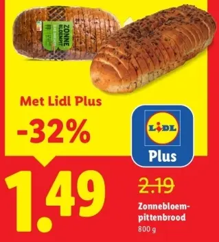 Aanbieding: Zonnebloempittenbrood