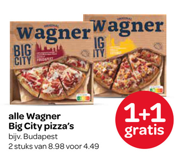 Aanbieding: Wagner Big City pizza's