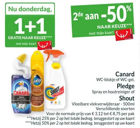 Promotie: Canard WC-blokje of WC-gel, Pledge of Shout