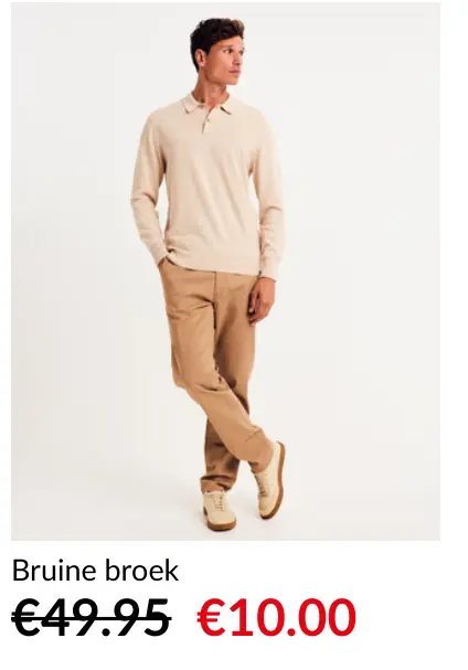 Promotie: Bruine broek