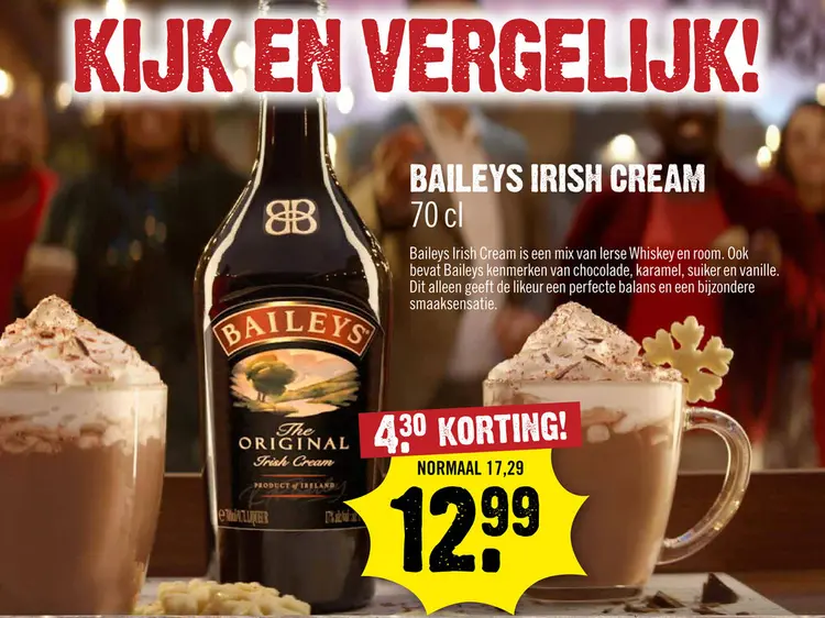 Aanbieding: Baileys Irish Cream 70 cl