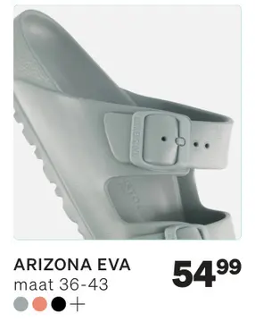 Aanbieding: Birkenstock Arizona Slippers grijs Eva