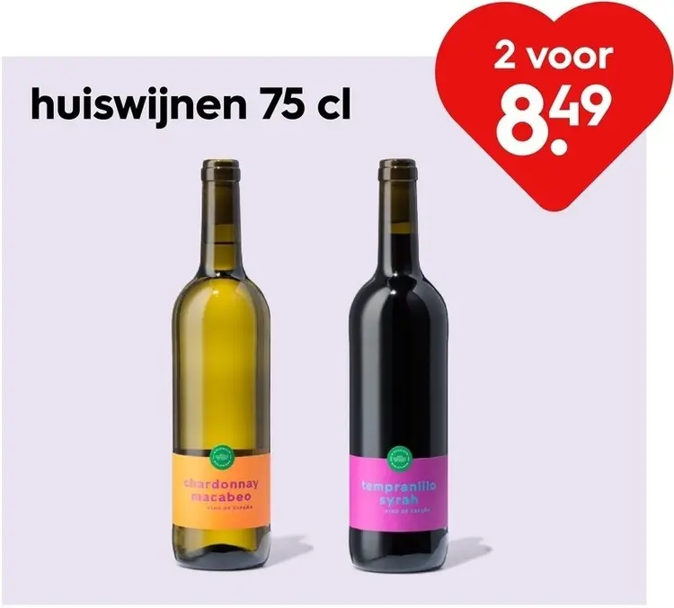 Aanbieding: Huiswijnen