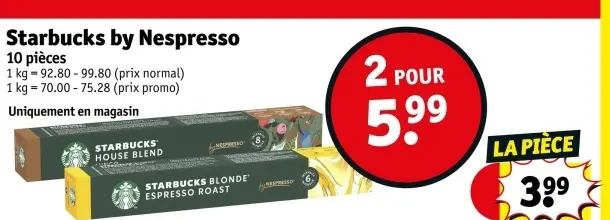 Offre: Starbucks by Nespresso