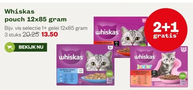 Aanbieding: Whiskas pouch