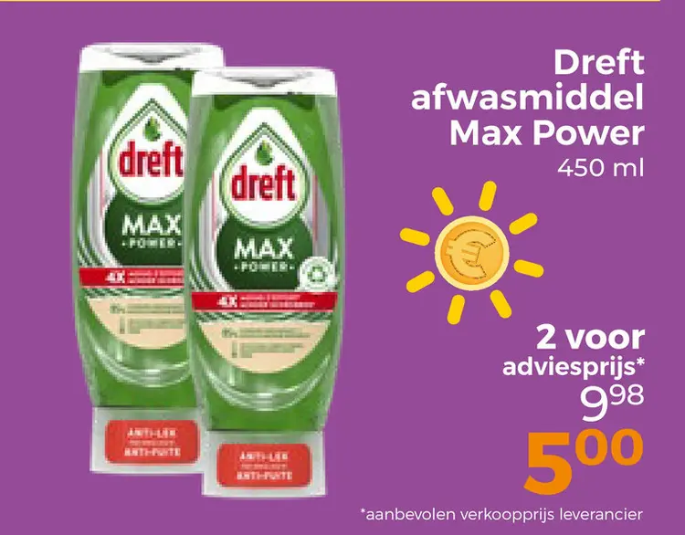 Aanbieding: Afwasmiddel Max Power