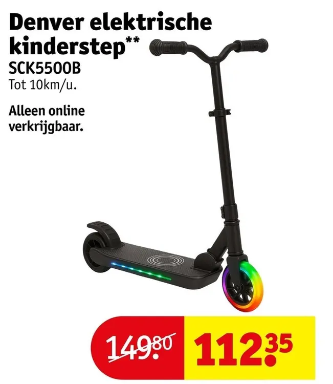 Aanbieding: Elektrische kinderstep