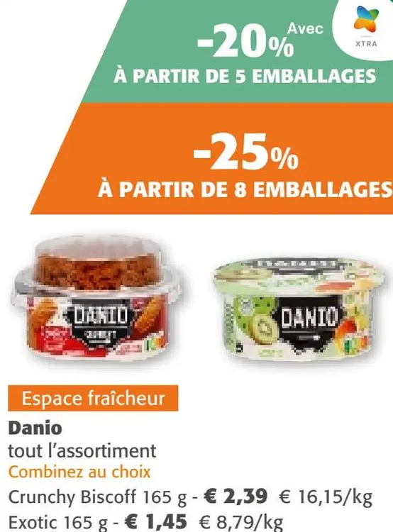 Offre: Danio tout l'assortiment