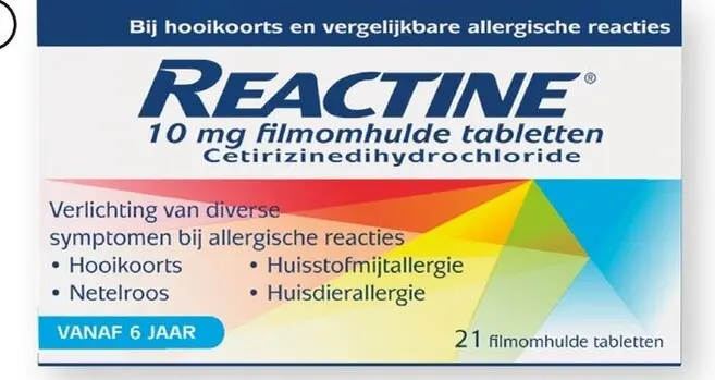 Aanbieding: 10 mg cetirizine tabletten