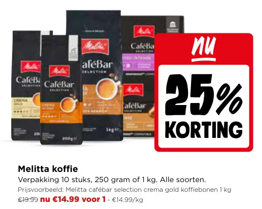 Promotie: Melitta koffie