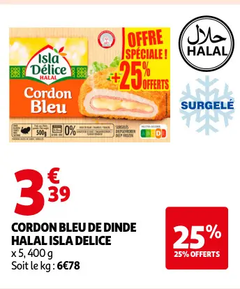 Promotie: Cordon bleu de dinde halal
