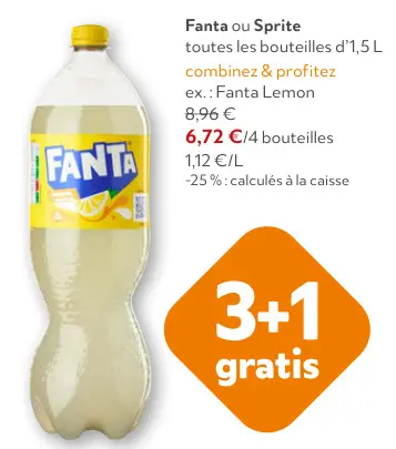Offre: Fanta ou Sprite