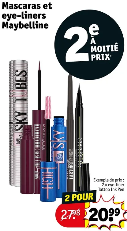 Offre: Mascaras et eye-liners