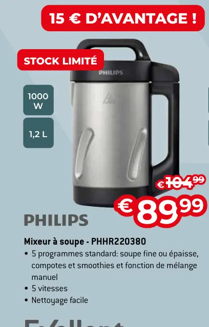 Offre: Mixeur à soupe