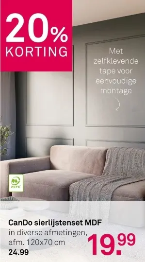 Aanbieding: Sierlijstenset MDF