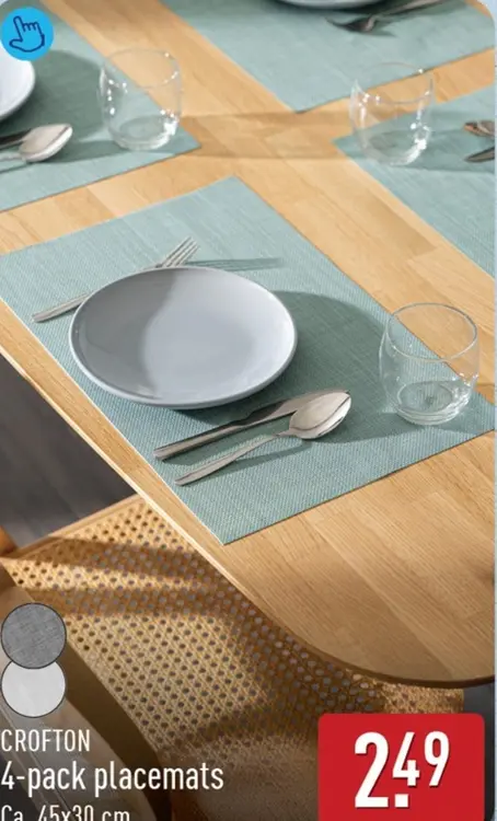 Aanbieding: 4-pack placemats