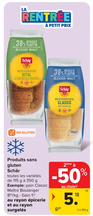 Offre: Produits sans gluten