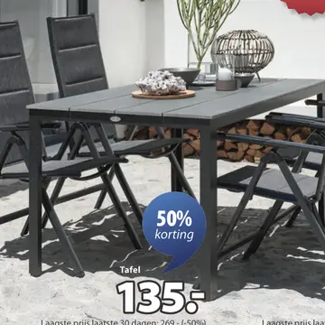 Aanbieding: ST tafel + MYSEN stoelen