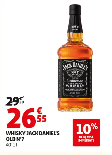 Offre: Whisky Jack Daniel's old n°7