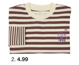 Promotie: Striped long-sleeve shirt