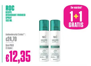 Aanbieding: Roc keops deodorant frisheid spray