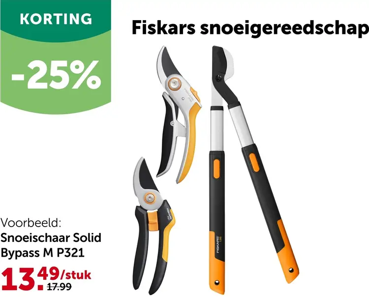 Promotie: Fiskars Snoeigereedschap