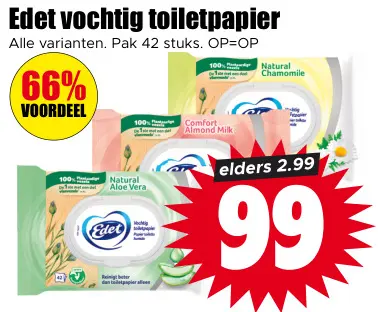 Aanbieding: Vochtig toiletpapier